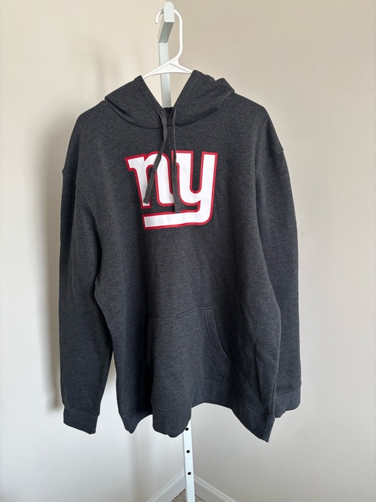 Fanatics Other - Fanatics Dark Gray Hoodie with White and Red NY Logo